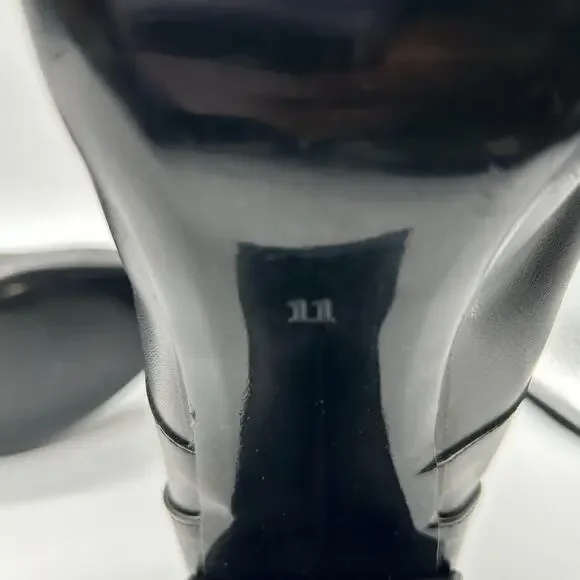 FOXBLOOD Boots Womens 11 Black Wide Calf Ghost Host Boots Witchy Goth NEW - Picture 8 of 13